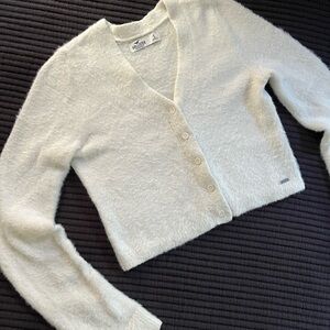 Hollister Cropped Fuzzy Sweater